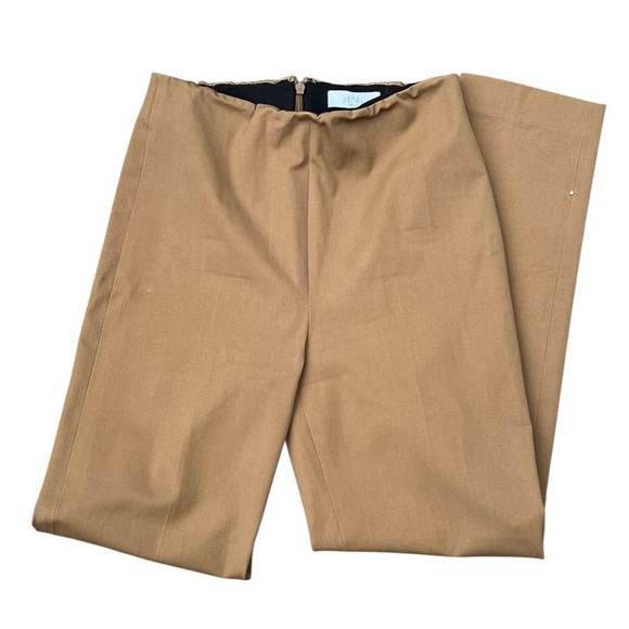 Pearl by Lela Rose camel tan classic slim fit pants timeless equestrian office - Picture 3 of 9